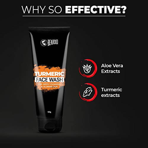 Beardo Turmeric Face Wash For Deeply Cleansed & Glowing Skin | Grocsy