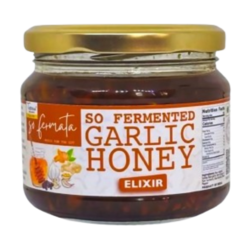 Tassyam Organics Fermented Garlic Honey Elixir with Ginger & Turmeric | Grocsy