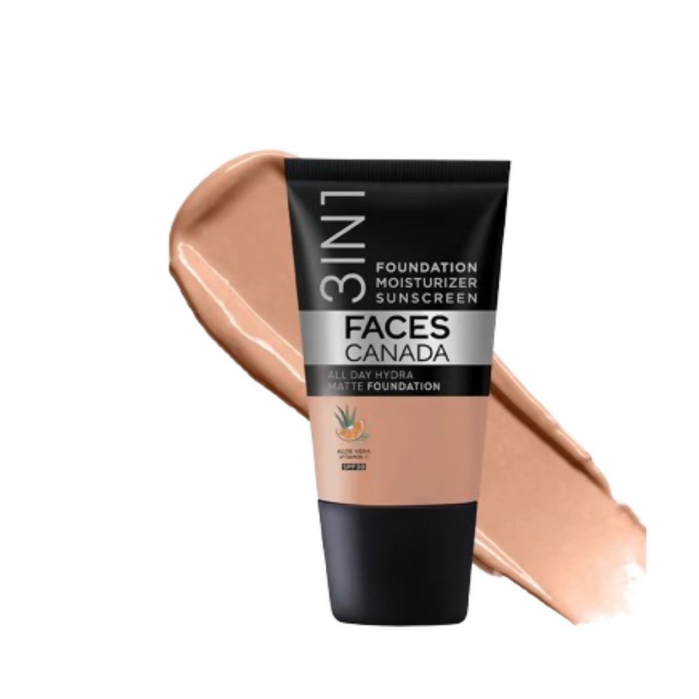 Faces Canada All Day Hydra Matte Mini Foundation - Caramel Natural 023 | Grocsy