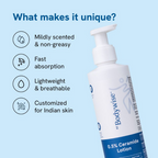 BeBodywise 0.5% Ceramide Body Lotion with Hyaluronic Acid - Prevents Dryness & Repairs Skin Barrier | Grocsy