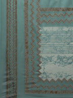 Yufta Women Blue & Off-White Printed Kurta with Palazzo & Dupatta | Grocsy