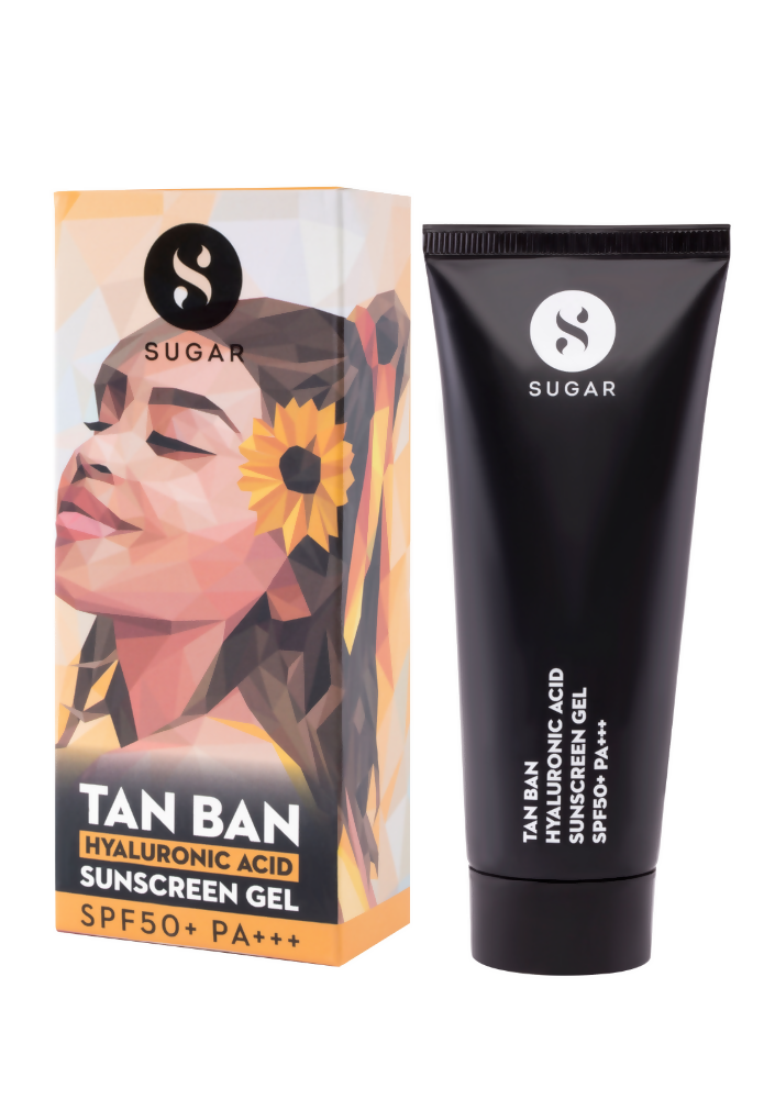 SUGAR Tan Ban Hyaluronic Acid Sunscreen Gel SPF 50+ PA+++ | Grocsy