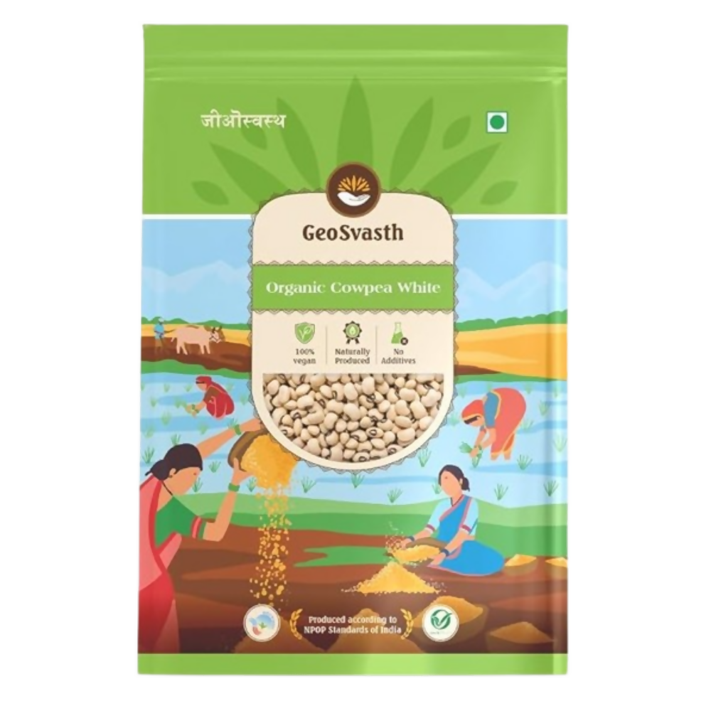 GeoSvasth Organic White Cowpea | Grocsy
