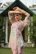 Women's Casual Fashionable Multi Mull Cotton co-ord set - Anya | Grocsy