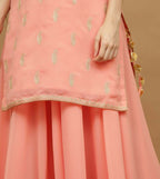 Joban Fashion Lite Beige Georgette Lehenga Set | Grocsy