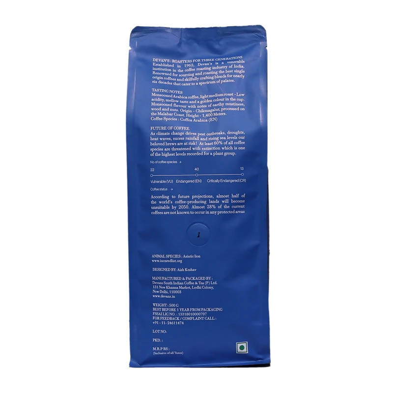 Devan's Monsooned Malabar Arabica AA Coffee | Grocsy