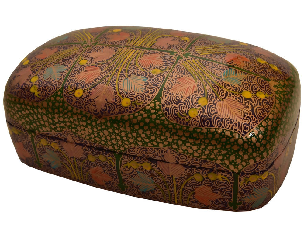 Nizalia Assorted Chinar Oval Box Mov Colour With Chinar | Grocsy
