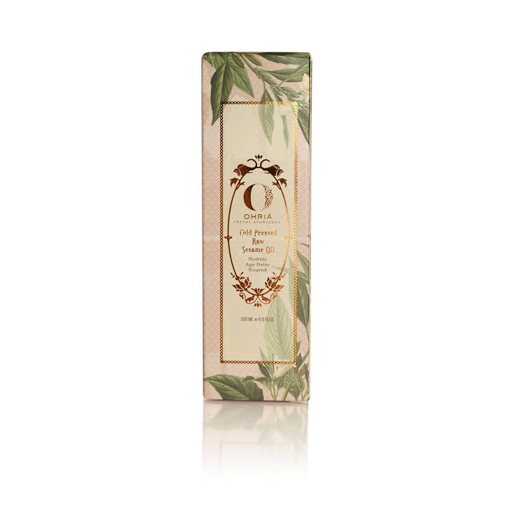 Ohria Ayurveda Cold Pressed Raw Sesame Oil | Grocsy