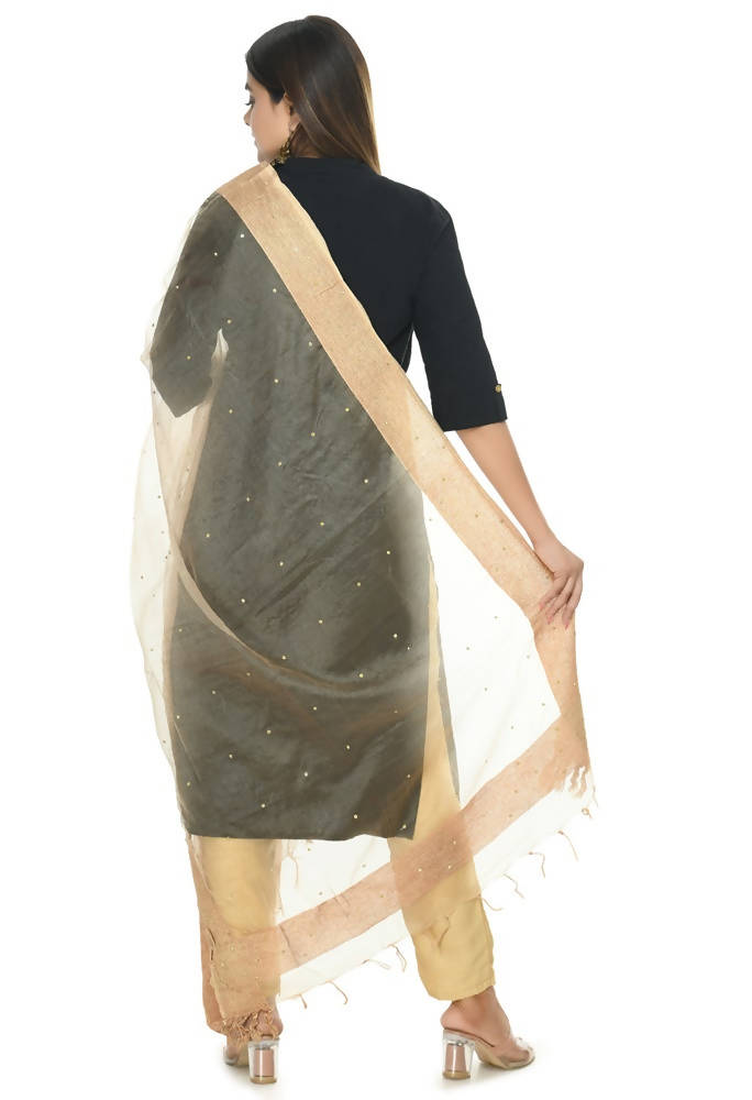 Mominos Fashion Golden Stone Work Dupatta | Grocsy