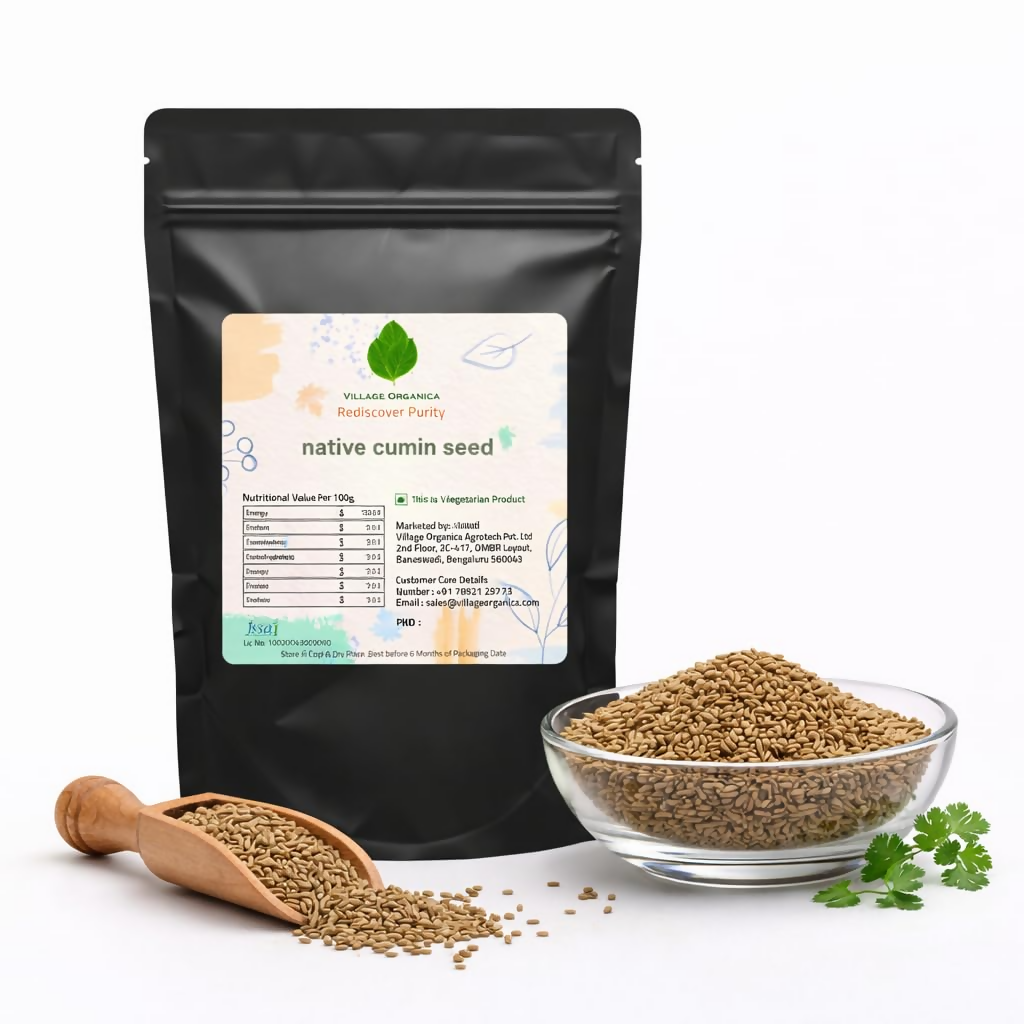 Village-Organica Whole Cumin Seeds | Grocsy