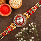 American Diamond Bling Rakhi And Fruit N Nut Chocolates | Grocsy