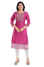 Snehal Creations Wonderful Art Silk Designer Long Kurti Tunic With Zari Embroidery | Grocsy
