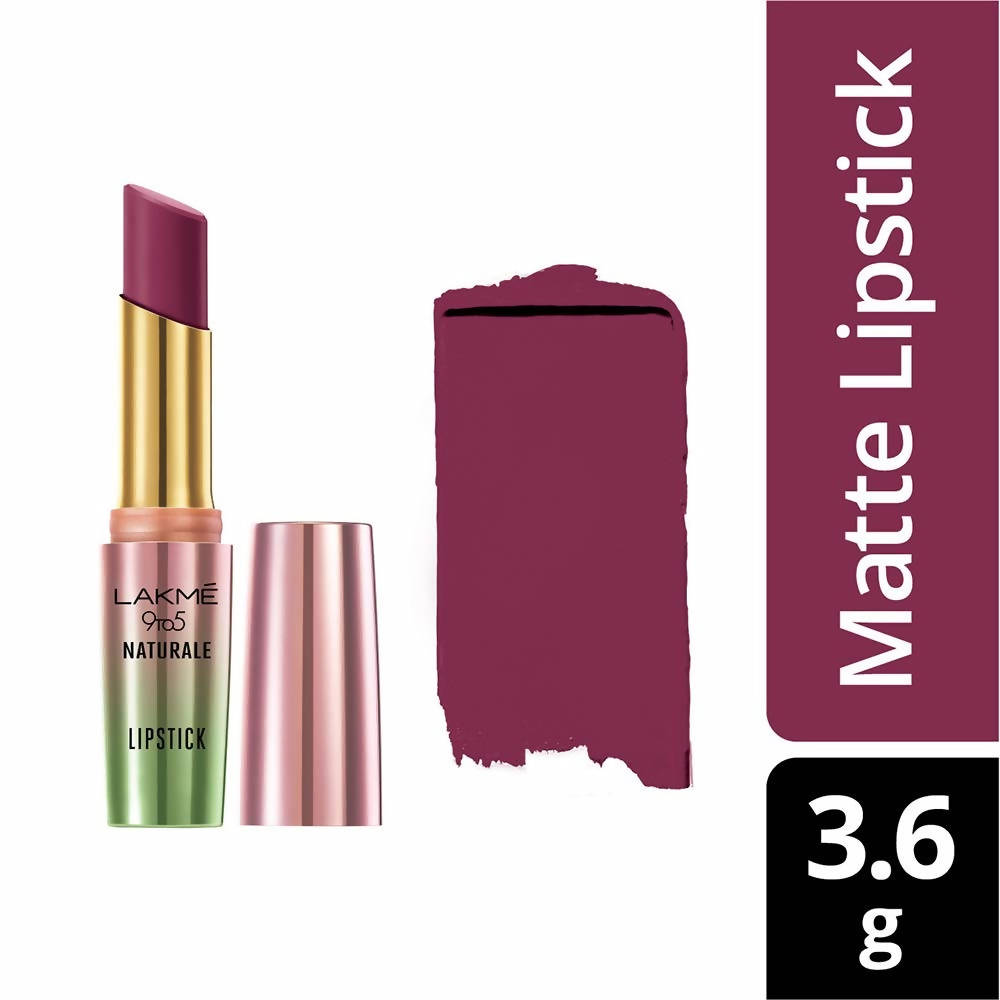 Lakme 9To5 Naturale Matte Lipstick - Magenta Minx | Grocsy