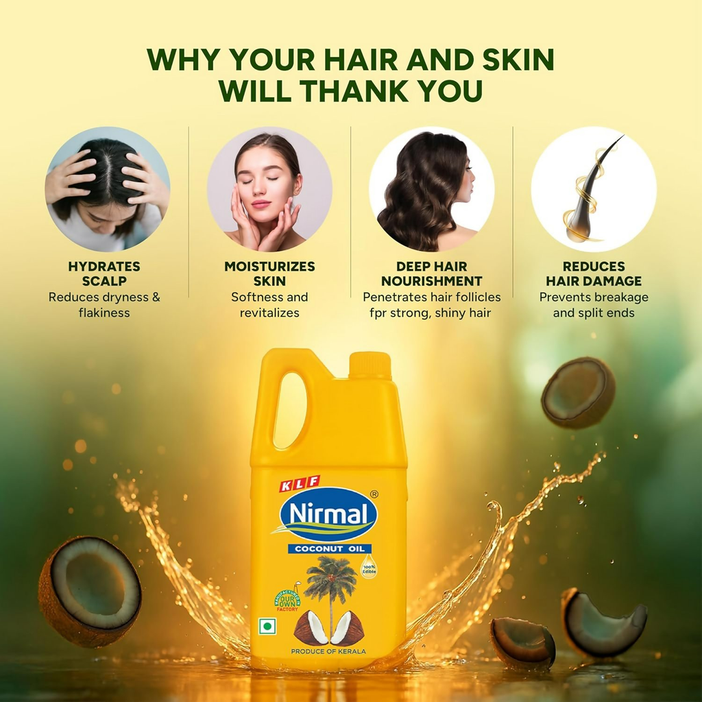 KLF Nirmal 100% Pure Coconut Oil | Grocsy