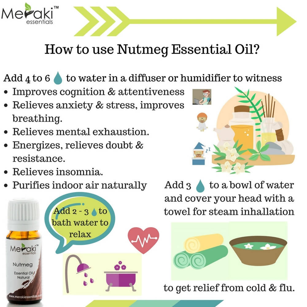 Meraki Essentials Nutmeg Essential Oil | Grocsy