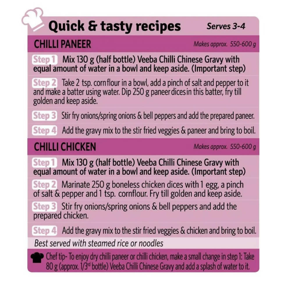 Veeba Chef Chilli Chinese Gravy | Grocsy