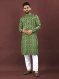Anaita Green Digital Print Kurta | Grocsy