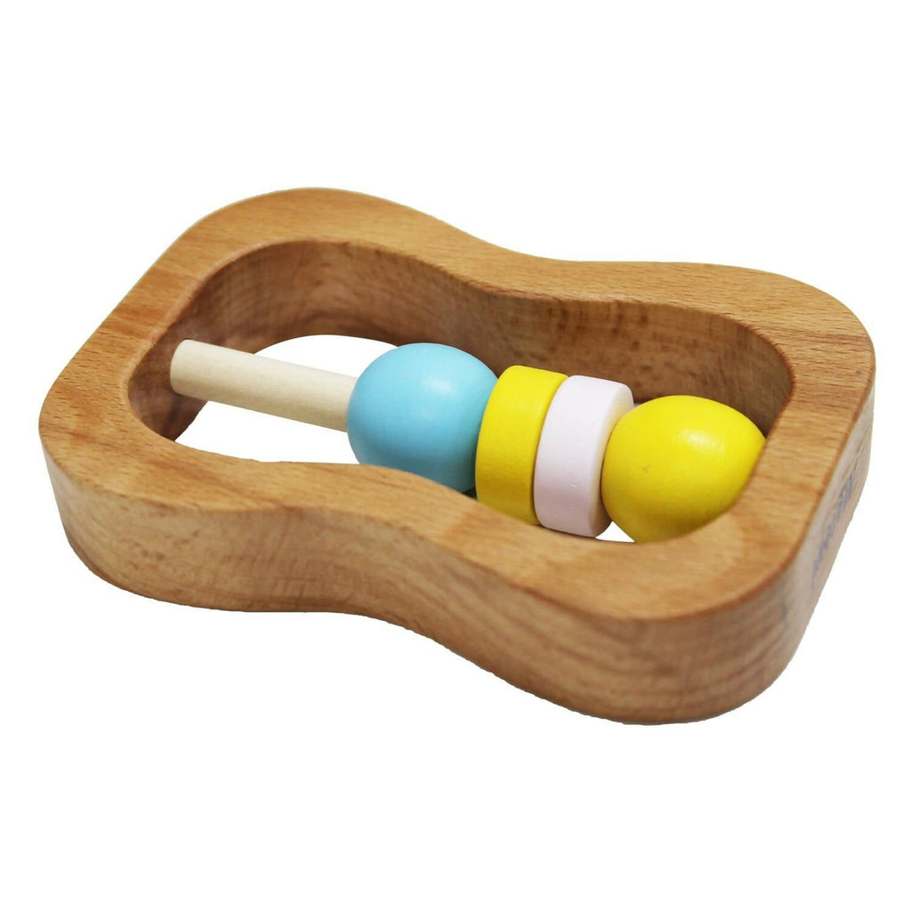 Matoyi Classic Sand Timer Wooden Rattle For Babies | Grocsy