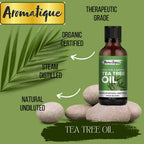 Aromatique Tea Tree Essential Oil for Skin Acne, Hair | Grocsy