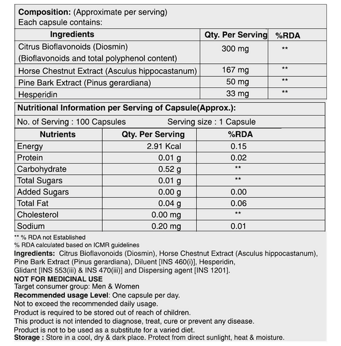 Aarux Veinflux Capsules | Grocsy
