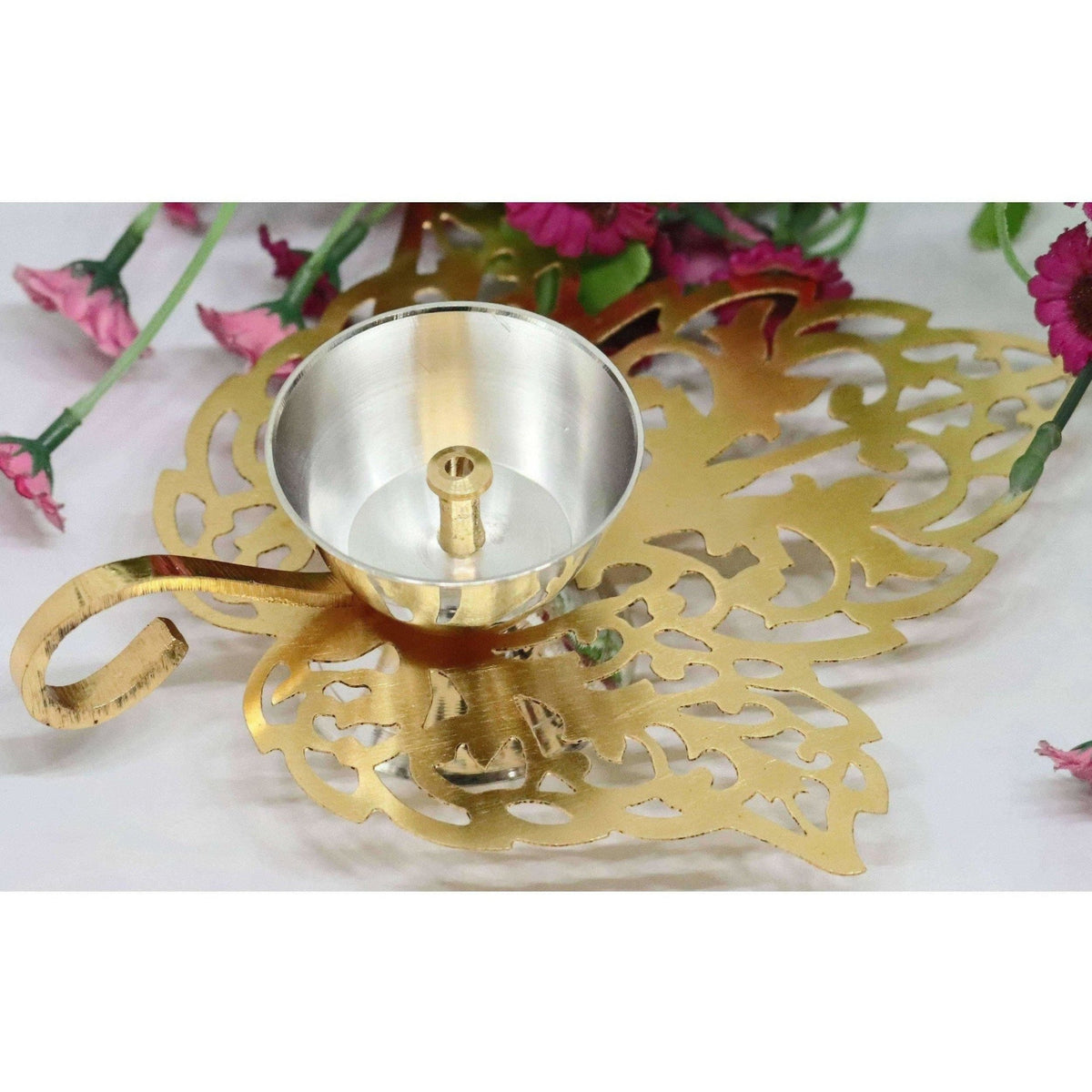 Chahat Premium Living Brass Saw Leaf Deep | Grocsy