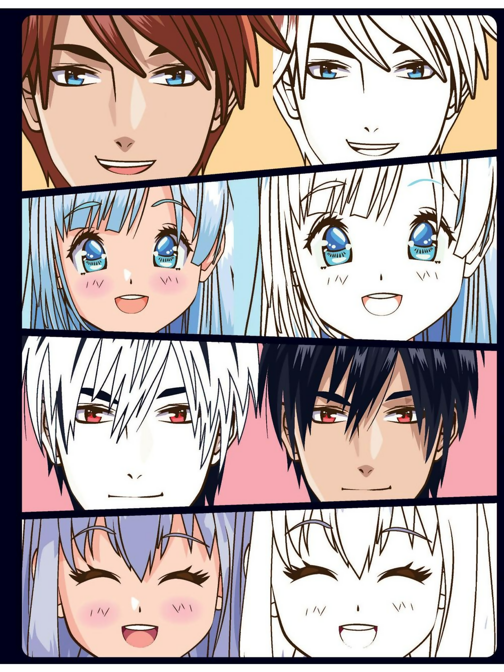 Dreamland Publications Colour Your Own Manga Book 1 With Free Manga Colouring Poster For Kids | Grocsy