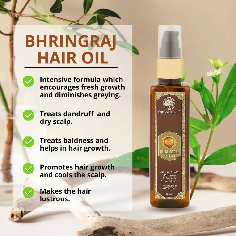 Organicos Bhringraj Hair Oil | Grocsy