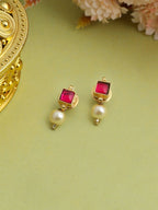 Ruby Raang Garnet Glamour Earrings | Grocsy