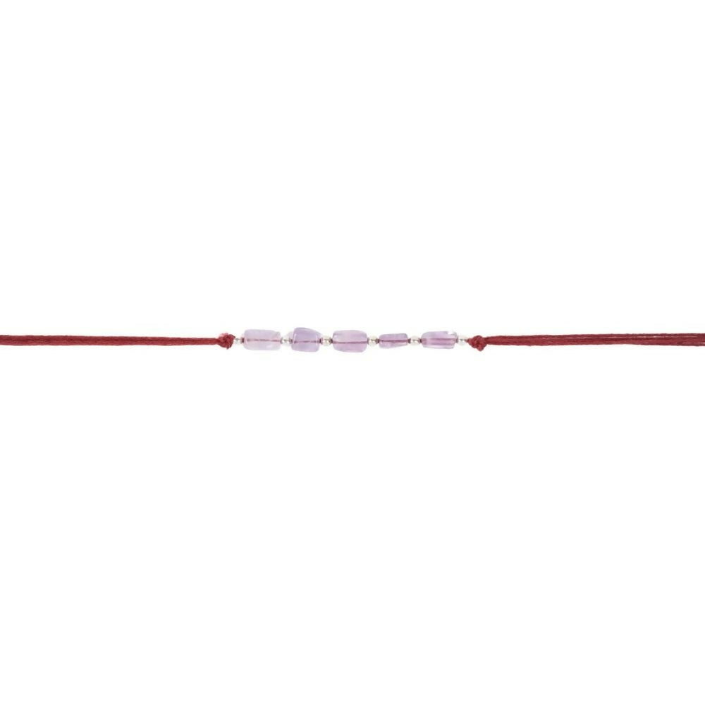 Indianvibez Bodh Intuition Boost Real Crystal Stone Rakhi With Authenticity Certificate | Grocsy