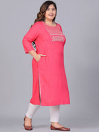 Sztori Women Yoke Design Thread Work Kurta | Grocsy