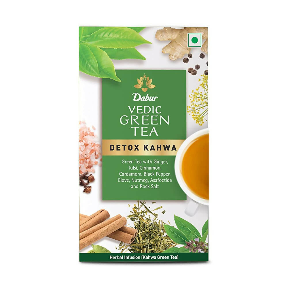 Dabur Vedic Green Teabags - Detox Kahwa | Grocsy
