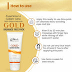 Globus Naturals Gold Radiance Anti Ageing & Brightening Face Pack | Grocsy