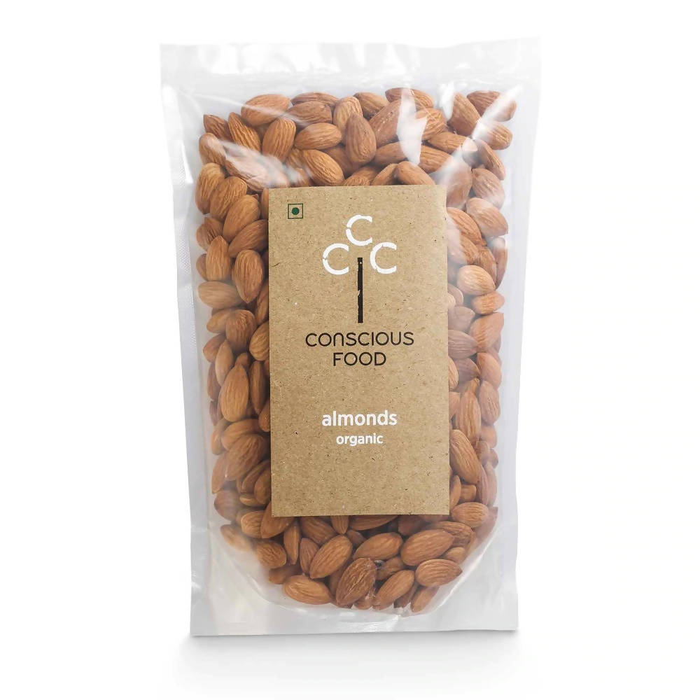 Conscious Food Organic Almonds (Badaam) | Grocsy