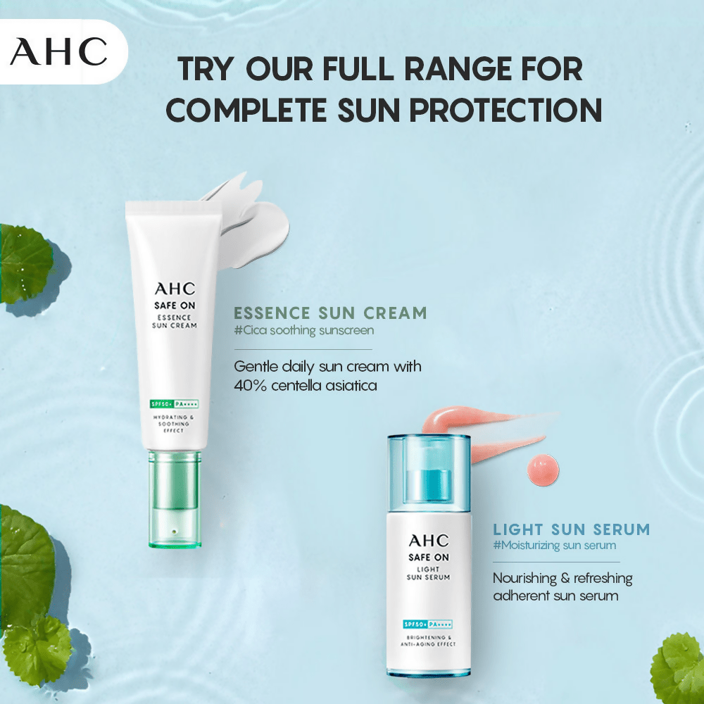 AHC Safe On Light Sun Serum With SPF 50+ & PA+++ - Korean skincare | Grocsy
