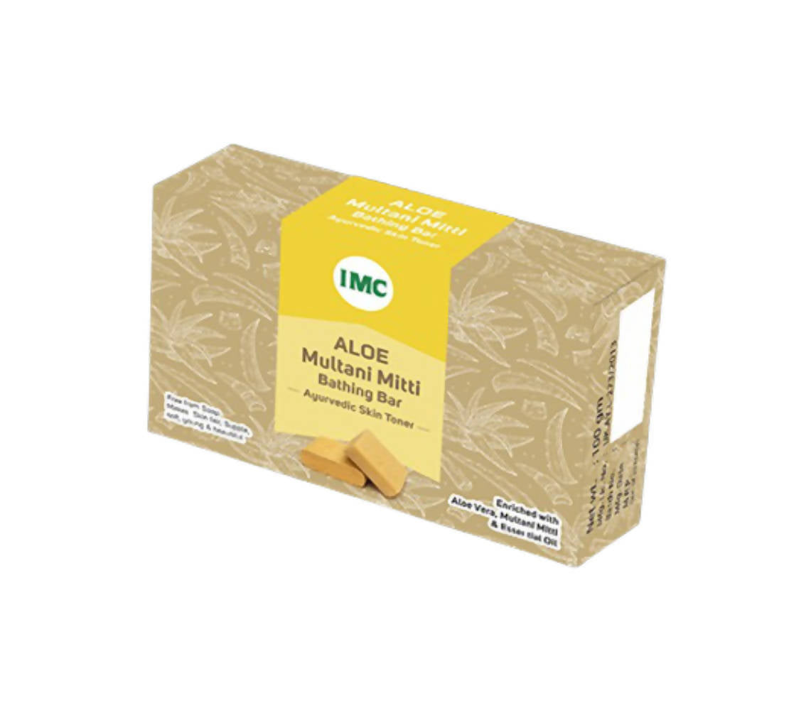 IMC Aloe Multanimitti Bathing Bar Ayurvedic Skin Toner | Grocsy