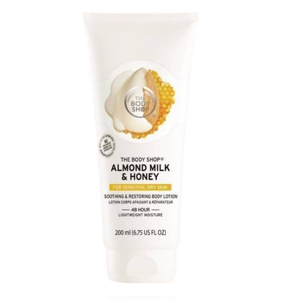 The Body Shop Almond Milk & Honey Soothing & Restoring Body Lotion | Grocsy