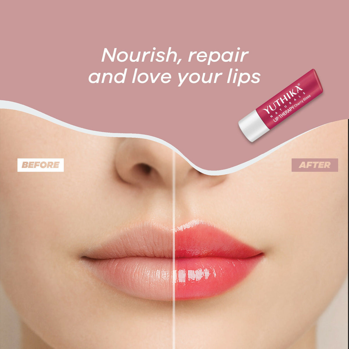 Yuthika Moisturizing Lip Balm – Cherry Gloss | Grocsy