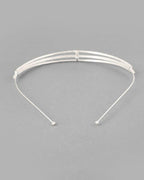 VOJ Silver Plated AD Stone Studded Hair Band | Grocsy