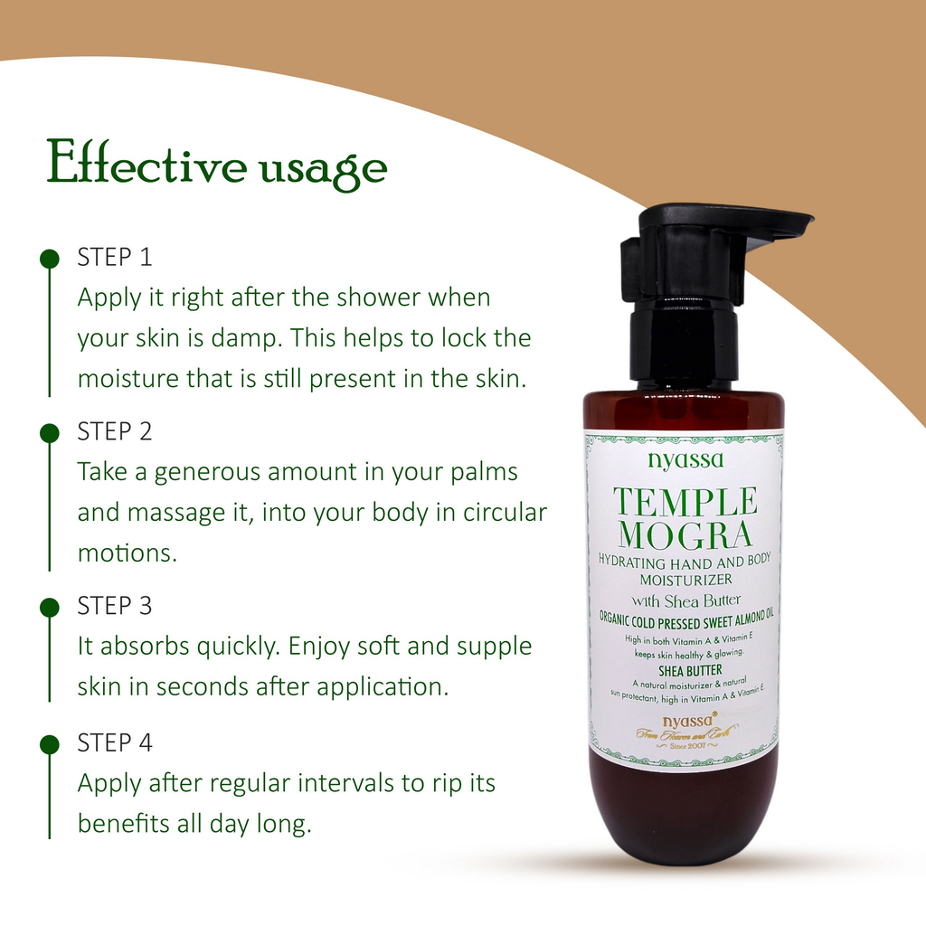 Nyassa Temple Mogra Hand And Body Moisturizer | Grocsy