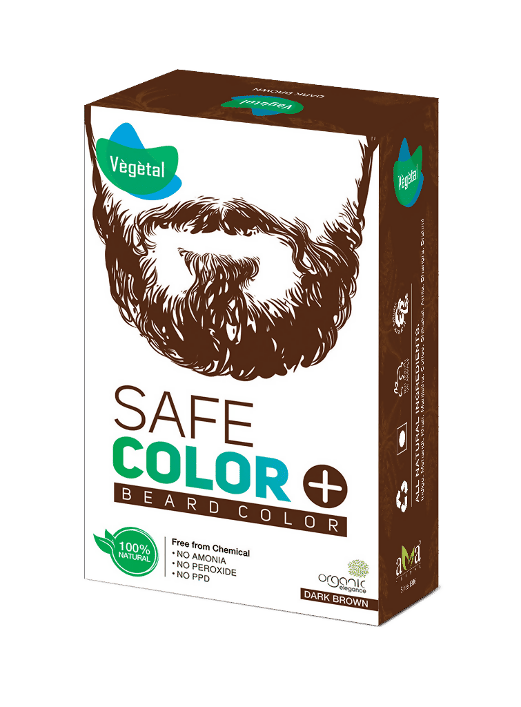 Vegetal Safe Color For Beard - Dark Brown | Grocsy