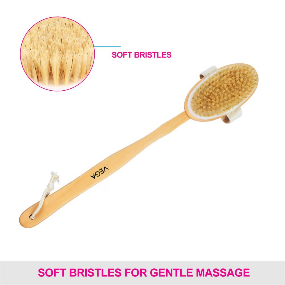 Vega Natural Bristle Bath Brush | Grocsy
