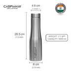 CASPIAN /// Aqua Stainless Steel Water Bottle | Grocsy