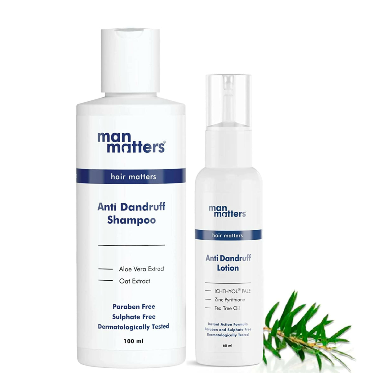 Man Matters Anti Dandruff Shampoo & Dandruff Removal Lotion Combo | Grocsy