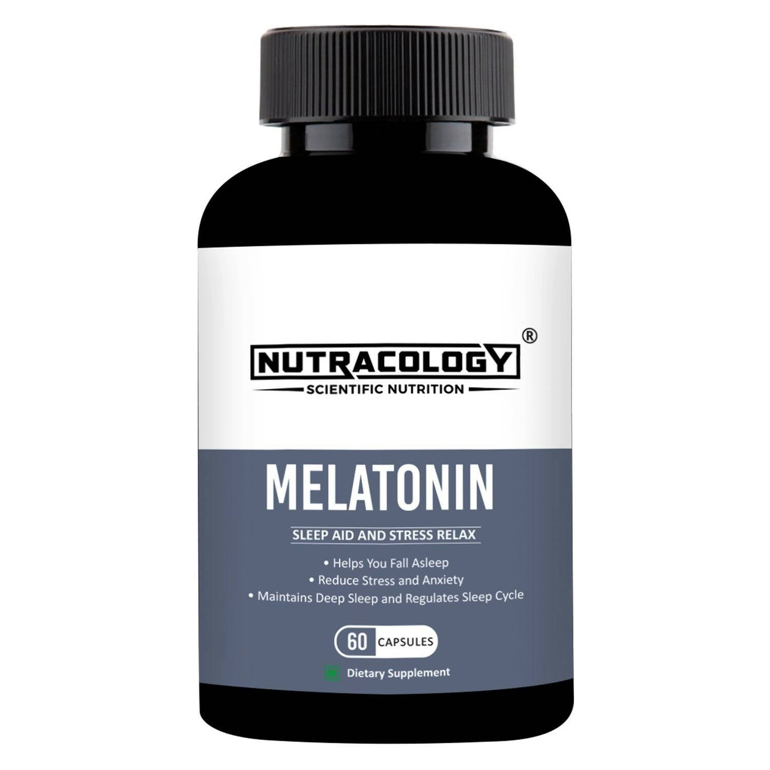 Nutracology Melatonin 3 mg Sleep Aid and Stress Relax Sleeping Aid Capsules | Grocsy