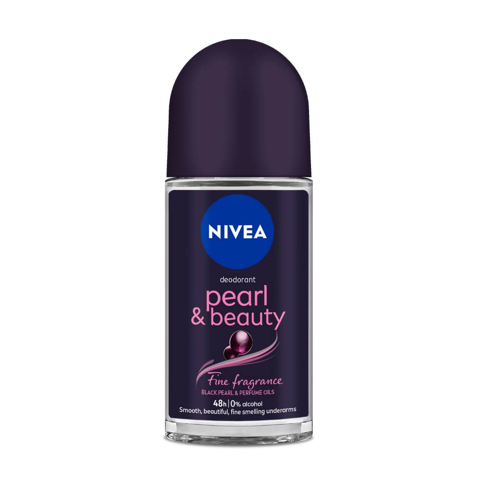 Nivea Deodorant Roll On Pearl & Beauty Fine Fragrance For Women | Grocsy