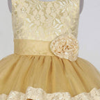 Asmaani Baby Girl's Off White Colour Satin A-Line Maxi Full Length Dress (AS-DRESS-22111) | Grocsy
