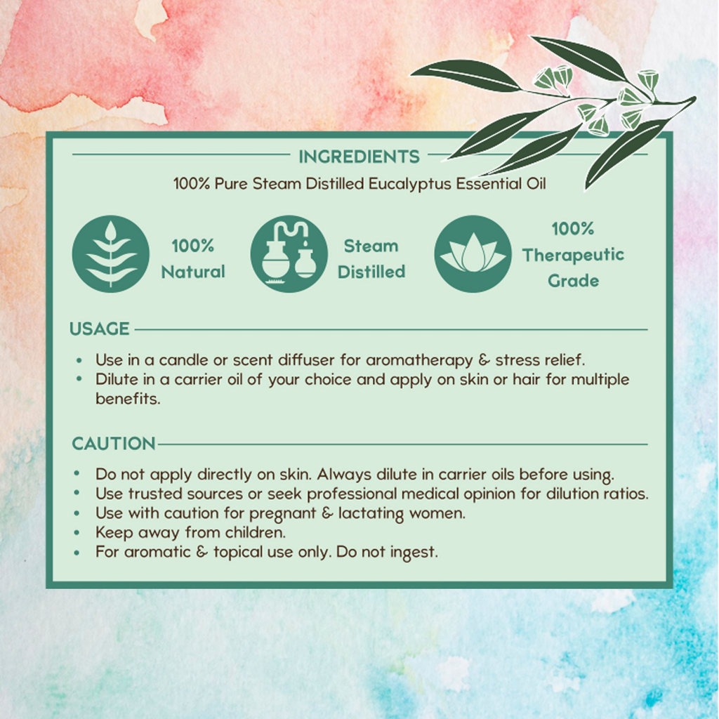 Nat Habit Nilgiri Eucalyptus Essential Oil | Grocsy