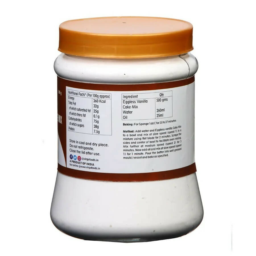 Virgo Eggless Vanilla Cake Mix | Grocsy