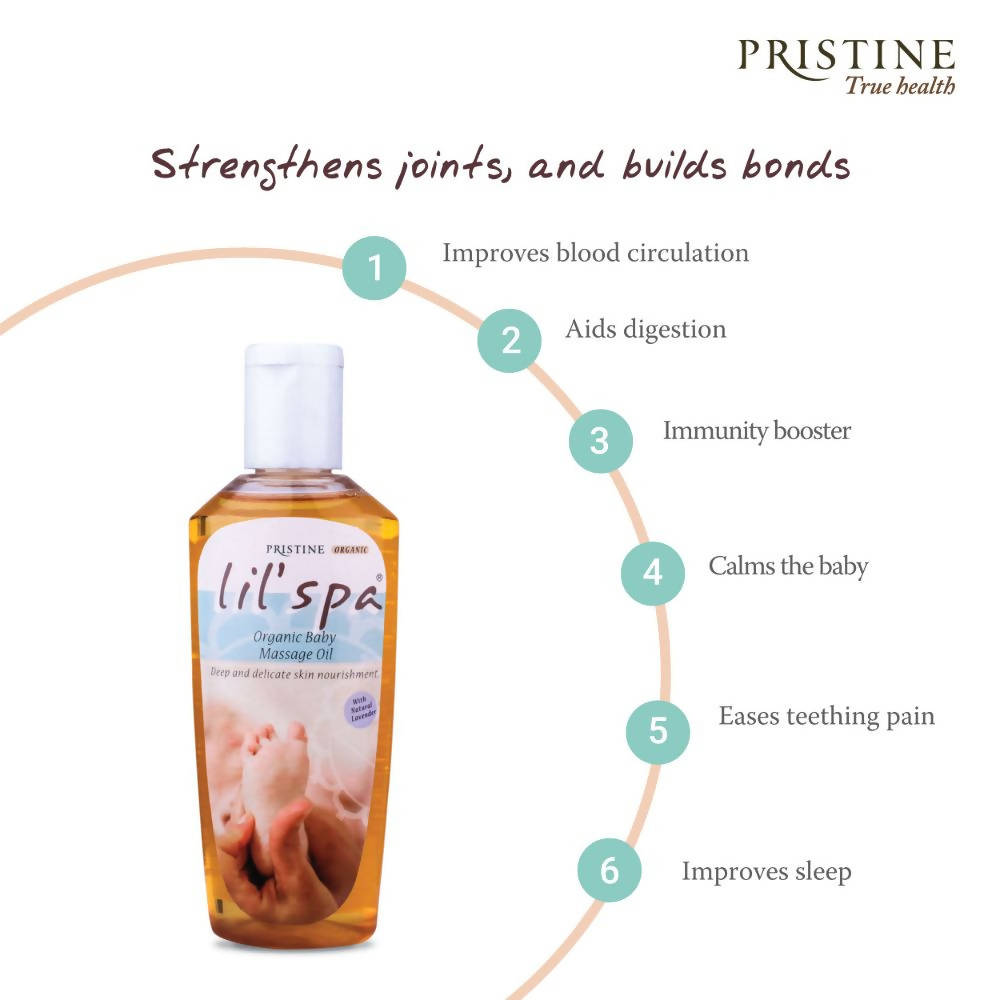 Pristine Lil鈥檚pa Baby Massage Oil | Grocsy