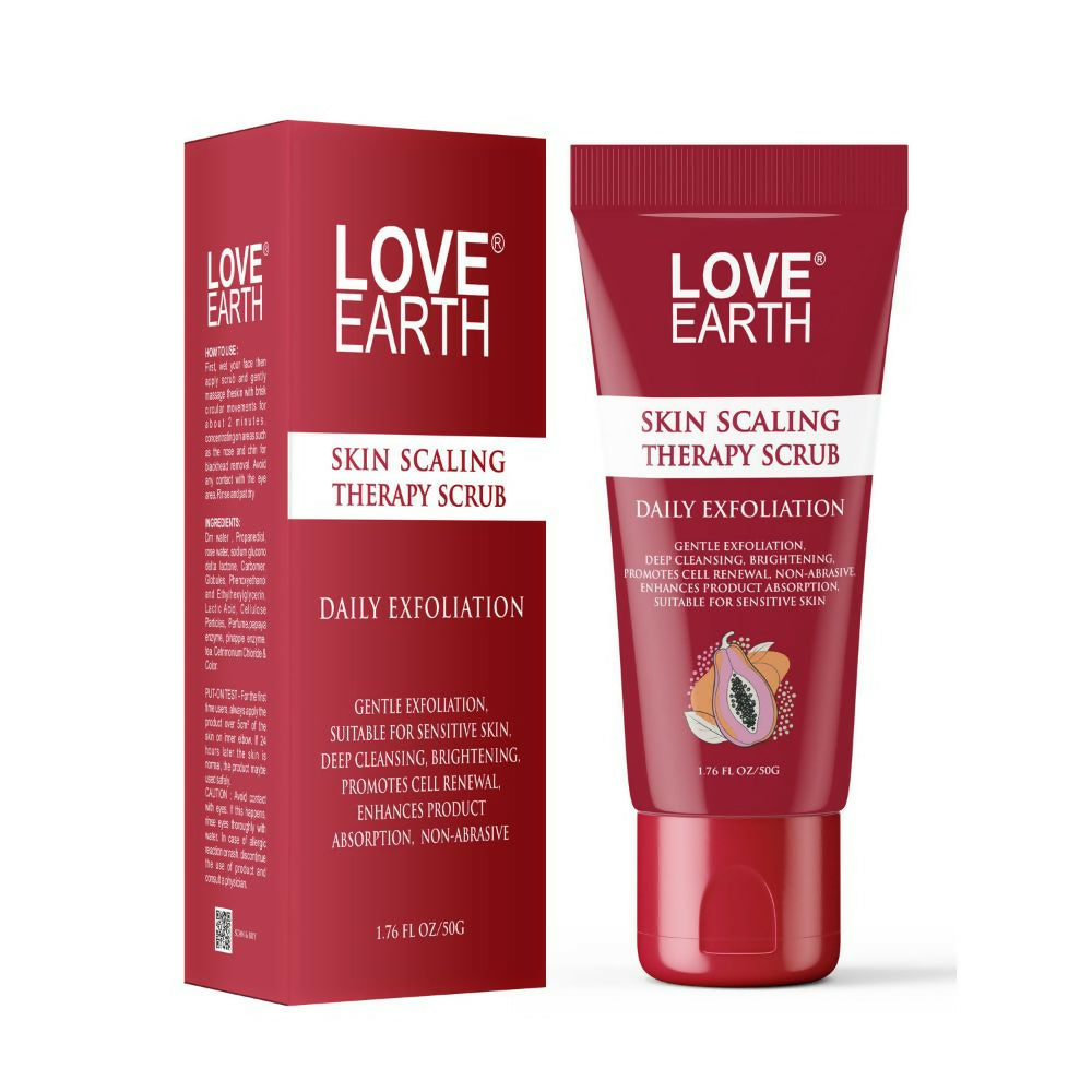 Love Earth Skin Scaling Therapy Scrub Daily Exfoliation | Grocsy